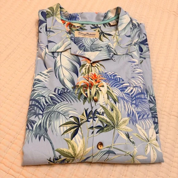 Tommy‎ Bahama Men Shirt 4XB Heritage Tortola Silk Hawaiian Button down - Picture 2 of 15